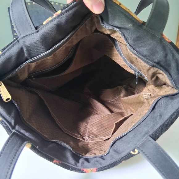 Vintage danny k beverly hills made in the usa tapestry tote bag Floral Purse - Picture 12 of 15